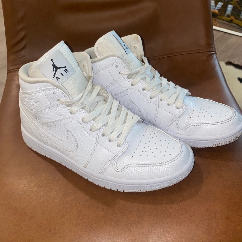 Air jordan 1 White Snakeskin